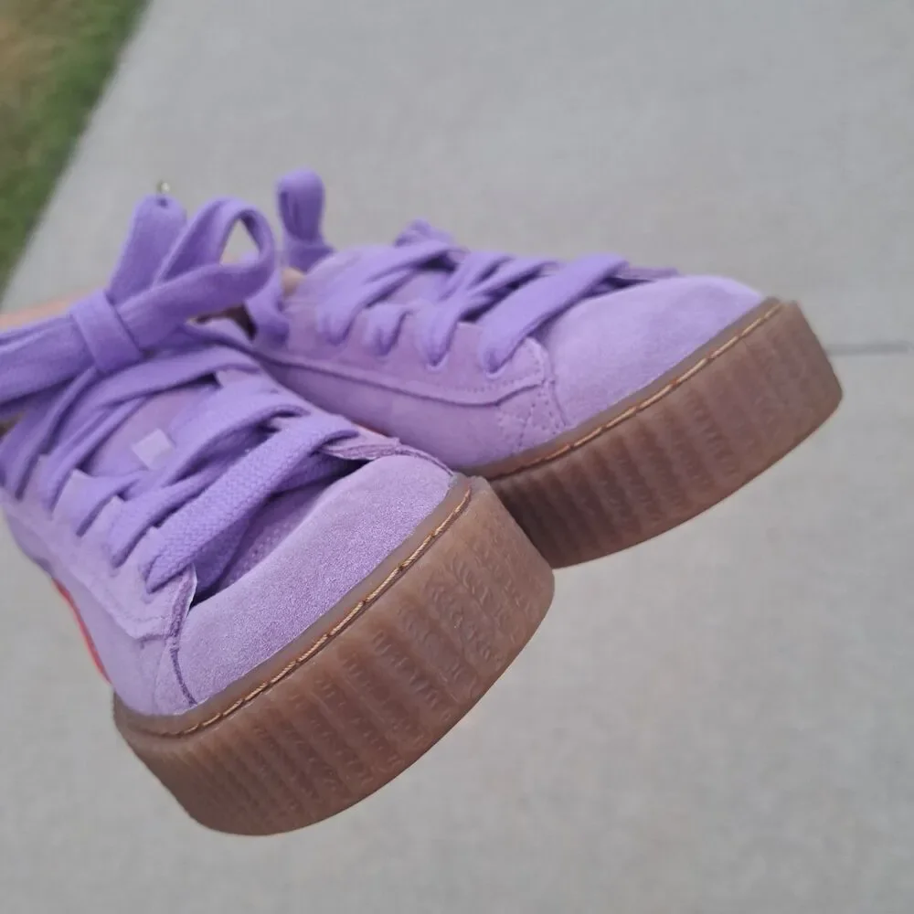 NEW Women’s PUMA x Rihanna FENTY Creeper Phatty Lavende Burnt Red Shoes Size 8